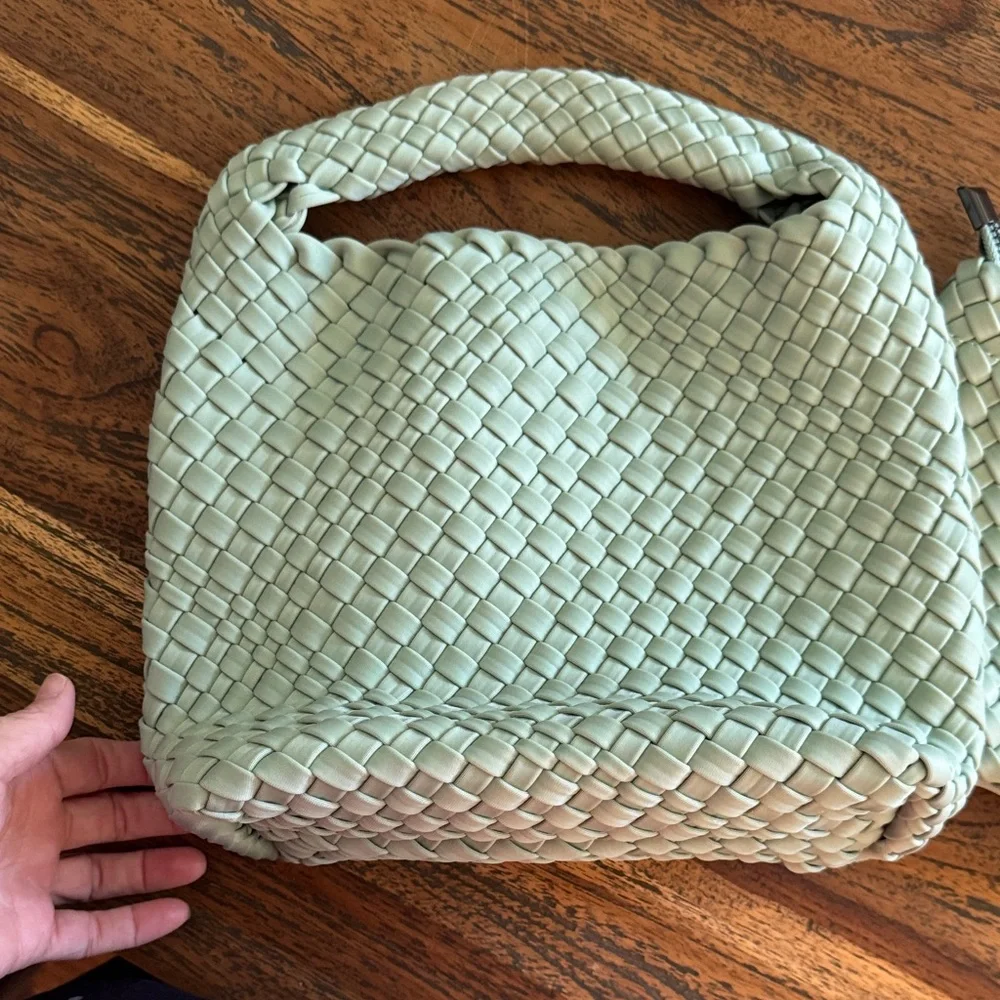 Source Unknown Mint Green Woven Shoulder Bag - Picture 5 of 9